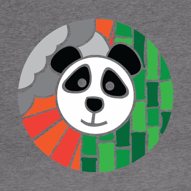 Panda & bamboo (Full size) by COLeRIC